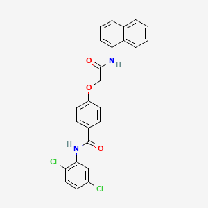 molecular formula C25H18Cl2N2O3 B4113837 N-(2,5-dichlorophenyl)-4-[2-(1-naphthylamino)-2-oxoethoxy]benzamide 