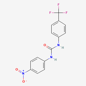 molecular formula C14H10F3N3O3 B4113860 N-(4-nitrophenyl)-N'-[4-(trifluoromethyl)phenyl]urea 