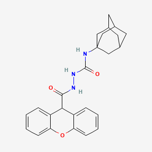 molecular formula C25H27N3O3 B4113922 N-1-adamantyl-2-(9H-xanthen-9-ylcarbonyl)hydrazinecarboxamide 