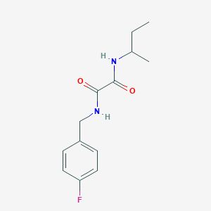 molecular formula C13H17FN2O2 B4113949 N-(sec-butyl)-N'-(4-fluorobenzyl)ethanediamide 