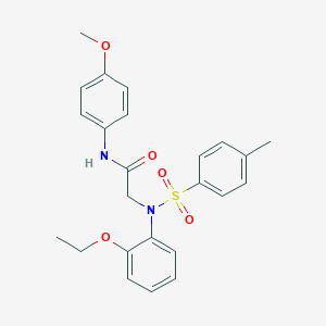 2-{2-ethoxy[(4-methylphenyl)sulfonyl]anilino}-N-(4-methoxyphenyl)acetamide