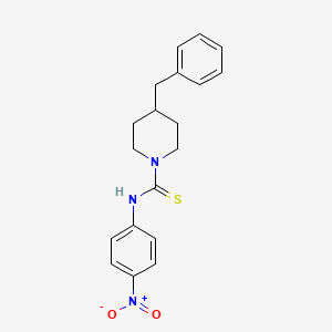 molecular formula C19H21N3O2S B4113979 4-benzyl-N-(4-nitrophenyl)-1-piperidinecarbothioamide 