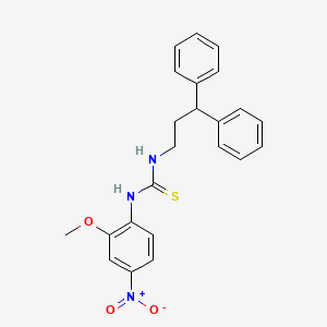 N-(3,3-diphenylpropyl)-N'-(2-methoxy-4-nitrophenyl)thiourea