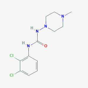 molecular formula C12H16Cl2N4O B4114035 N-(2,3-dichlorophenyl)-N'-(4-methyl-1-piperazinyl)urea 