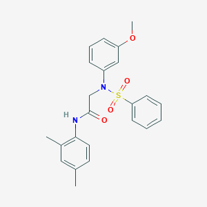 N-(2,4-dimethylphenyl)-2-[3-methoxy(phenylsulfonyl)anilino]acetamide