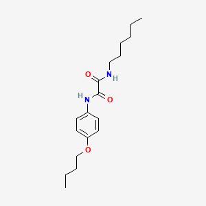 molecular formula C18H28N2O3 B4114148 N-(4-butoxyphenyl)-N'-hexylethanediamide 