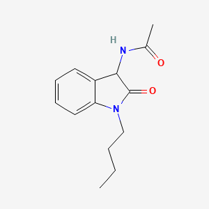 molecular formula C14H18N2O2 B4114153 N-(1-butyl-2-oxo-2,3-dihydro-1H-indol-3-yl)acetamide 