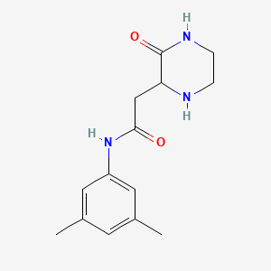 molecular formula C14H19N3O2 B4114167 N-(3,5-dimethylphenyl)-2-(3-oxo-2-piperazinyl)acetamide 