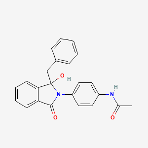 N-[4-(1-benzyl-1-hydroxy-3-oxo-1,3-dihydro-2H-isoindol-2-yl)phenyl]acetamide