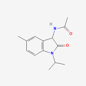 N-(1-isopropyl-5-methyl-2-oxo-2,3-dihydro-1H-indol-3-yl)acetamide