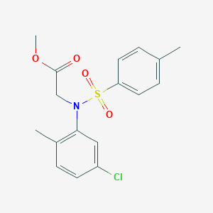 molecular formula C17H18ClNO4S B411434 methyl 2-(5-chloro-2-methyl-N-(4-methylphenyl)sulfonylanilino)acetate CAS No. 333453-15-9