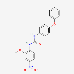 molecular formula C20H17N3O5 B4114365 N-(2-methoxy-4-nitrophenyl)-N'-(4-phenoxyphenyl)urea 