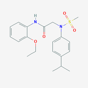 N-(2-ethoxyphenyl)-2-[4-isopropyl(methylsulfonyl)anilino]acetamide