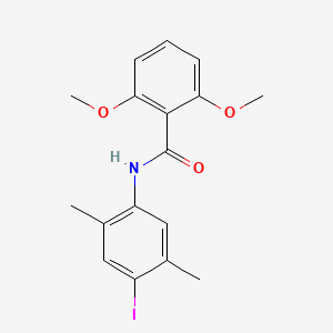molecular formula C17H18INO3 B4114372 N-(4-iodo-2,5-dimethylphenyl)-2,6-dimethoxybenzamide 