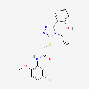 2-{[4-allyl-5-(2-hydroxyphenyl)-4H-1,2,4-triazol-3-yl]thio}-N-(5-chloro-2-methoxyphenyl)acetamide