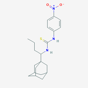 molecular formula C21H29N3O2S B4114481 N-[1-(1-adamantyl)butyl]-N'-(4-nitrophenyl)thiourea 