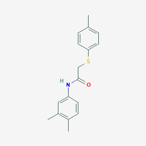 N-(3,4-dimethylphenyl)-2-[(4-methylphenyl)sulfanyl]acetamide