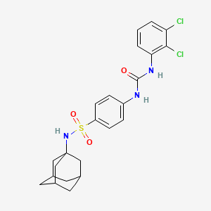molecular formula C23H25Cl2N3O3S B4114520 N-1-adamantyl-4-({[(2,3-dichlorophenyl)amino]carbonyl}amino)benzenesulfonamide 