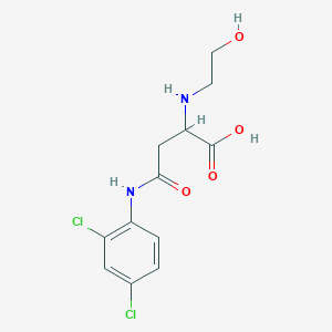 molecular formula C12H14Cl2N2O4 B4114541 N~4~-(2,4-dichlorophenyl)-N~2~-(2-hydroxyethyl)asparagine 