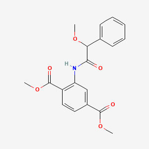 molecular formula C19H19NO6 B4114546 dimethyl 2-{[methoxy(phenyl)acetyl]amino}terephthalate 