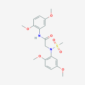2-[2,5-dimethoxy(methylsulfonyl)anilino]-N-(2,5-dimethoxyphenyl)acetamide