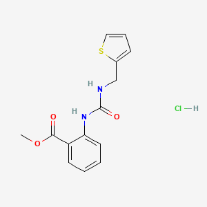 molecular formula C14H15ClN2O3S B4114587 methyl 2-({[(2-thienylmethyl)amino]carbonyl}amino)benzoate hydrochloride 