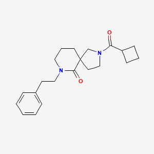 molecular formula C21H28N2O2 B4114621 2-(cyclobutylcarbonyl)-7-(2-phenylethyl)-2,7-diazaspiro[4.5]decan-6-one 