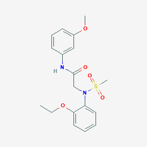 2-[2-ethoxy(methylsulfonyl)anilino]-N-(3-methoxyphenyl)acetamide