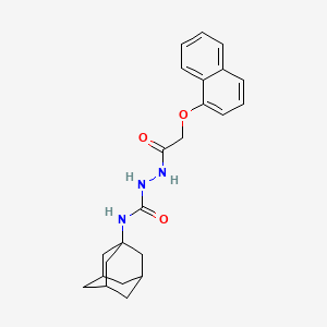 molecular formula C23H27N3O3 B4114682 N-1-adamantyl-2-[(1-naphthyloxy)acetyl]hydrazinecarboxamide 