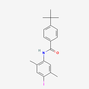 molecular formula C19H22INO B4114770 4-tert-butyl-N-(4-iodo-2,5-dimethylphenyl)benzamide 