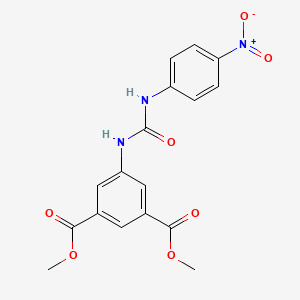 molecular formula C17H15N3O7 B4114778 dimethyl 5-({[(4-nitrophenyl)amino]carbonyl}amino)isophthalate 