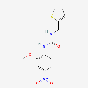 molecular formula C13H13N3O4S B4114812 N-(2-methoxy-4-nitrophenyl)-N'-(2-thienylmethyl)urea 