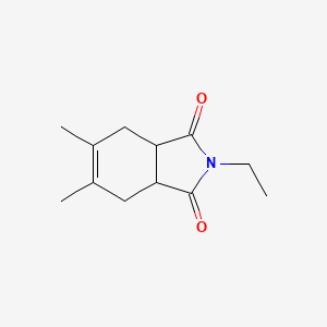 molecular formula C12H17NO2 B4114831 2-ethyl-5,6-dimethyl-3a,4,7,7a-tetrahydro-1H-isoindole-1,3(2H)-dione 
