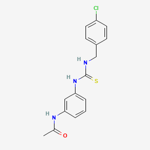 molecular formula C16H16ClN3OS B4114834 N-[3-({[(4-chlorobenzyl)amino]carbonothioyl}amino)phenyl]acetamide 