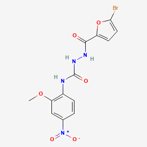 molecular formula C13H11BrN4O6 B4114837 2-(5-bromo-2-furoyl)-N-(2-methoxy-4-nitrophenyl)hydrazinecarboxamide 