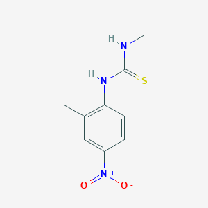 molecular formula C9H11N3O2S B4114880 N-methyl-N'-(2-methyl-4-nitrophenyl)thiourea 