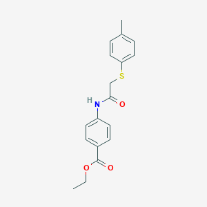 Ethyl 4-({[(4-methylphenyl)sulfanyl]acetyl}amino)benzoate