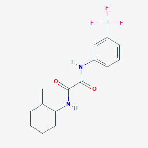 molecular formula C16H19F3N2O2 B4114973 N-(2-methylcyclohexyl)-N'-[3-(trifluoromethyl)phenyl]ethanediamide 