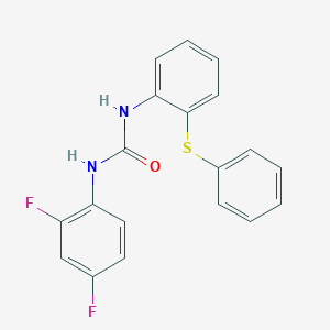 molecular formula C19H14F2N2OS B4114982 N-(2,4-difluorophenyl)-N'-[2-(phenylthio)phenyl]urea 