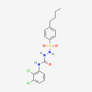 molecular formula C17H19Cl2N3O3S B4115015 2-[(4-butylphenyl)sulfonyl]-N-(2,3-dichlorophenyl)hydrazinecarboxamide 