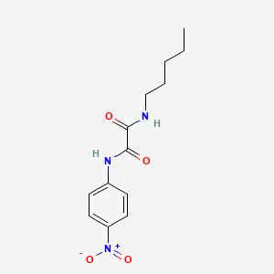 molecular formula C13H17N3O4 B4115029 N-(4-nitrophenyl)-N'-pentylethanediamide 