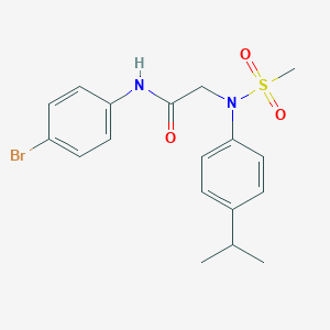 N-(4-bromophenyl)-2-[4-isopropyl(methylsulfonyl)anilino]acetamide