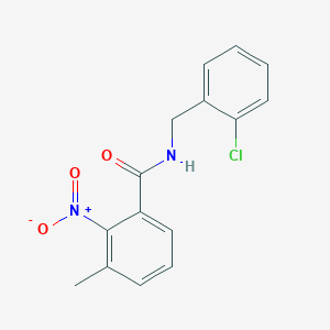 molecular formula C15H13ClN2O3 B4115059 N-(2-chlorobenzyl)-3-methyl-2-nitrobenzamide 