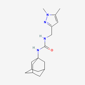 molecular formula C17H26N4O B4115074 N-1-adamantyl-N'-[(1,5-dimethyl-1H-pyrazol-3-yl)methyl]urea 