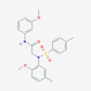 2-{2-methoxy-5-methyl[(4-methylphenyl)sulfonyl]anilino}-N-(3-methoxyphenyl)acetamide