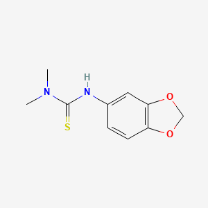 molecular formula C10H12N2O2S B4115091 N'-1,3-benzodioxol-5-yl-N,N-dimethylthiourea 