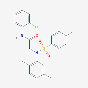 N-(2-chlorophenyl)-2-{2,5-dimethyl[(4-methylphenyl)sulfonyl]anilino}acetamide