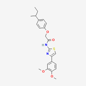 molecular formula C23H26N2O4S B4115167 2-(4-sec-butylphenoxy)-N-[4-(3,4-dimethoxyphenyl)-1,3-thiazol-2-yl]acetamide 