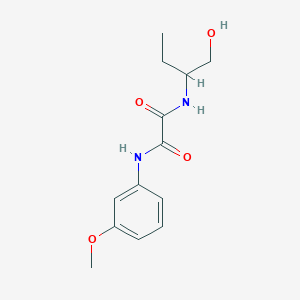 molecular formula C13H18N2O4 B4115216 N-[1-(hydroxymethyl)propyl]-N'-(3-methoxyphenyl)ethanediamide 