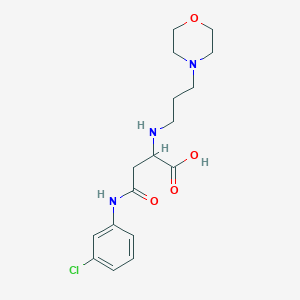 molecular formula C17H24ClN3O4 B4115231 N~4~-(3-chlorophenyl)-N~2~-[3-(4-morpholinyl)propyl]asparagine 